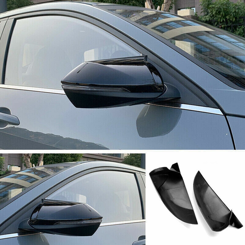 Ốp Gương Chiếu Hậu Màu Đen Bóng Cho Hyundai Elantra 2021-2022