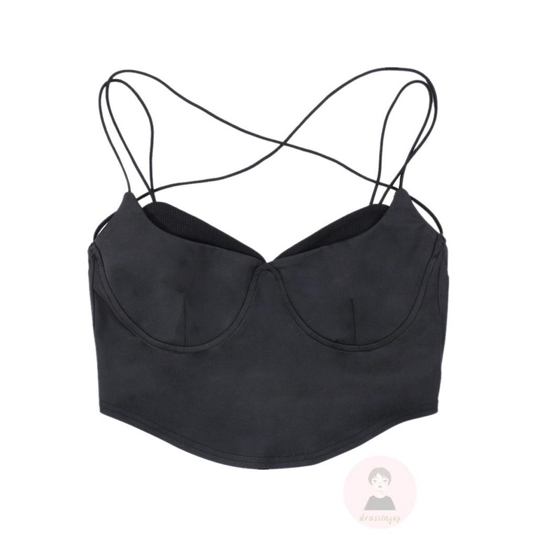 Áo Hai Dây Hở Lưng Màu Sắc Đơn Giản Cho Nữ