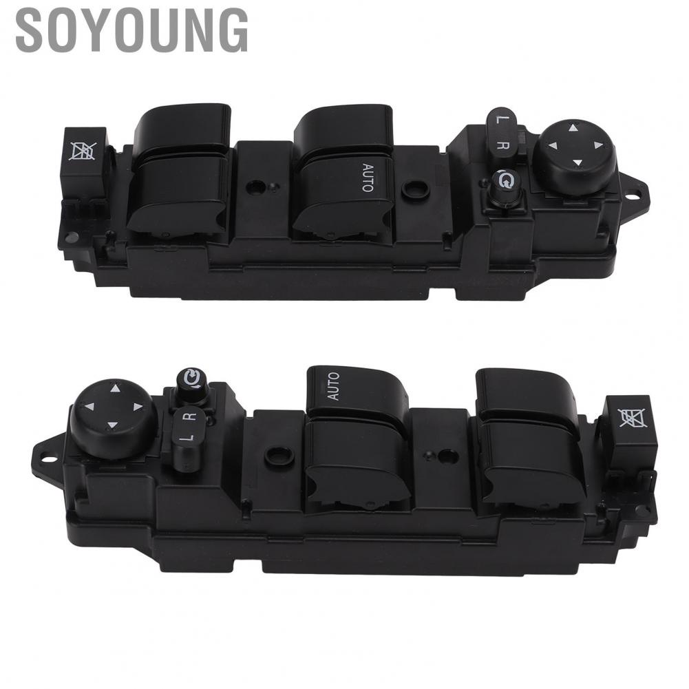 Soyoung D652‑66‑350A Durable Power Window Switch Lifter Button ABS Antiwear for RHD Replacement Mazda 6 2008-2012