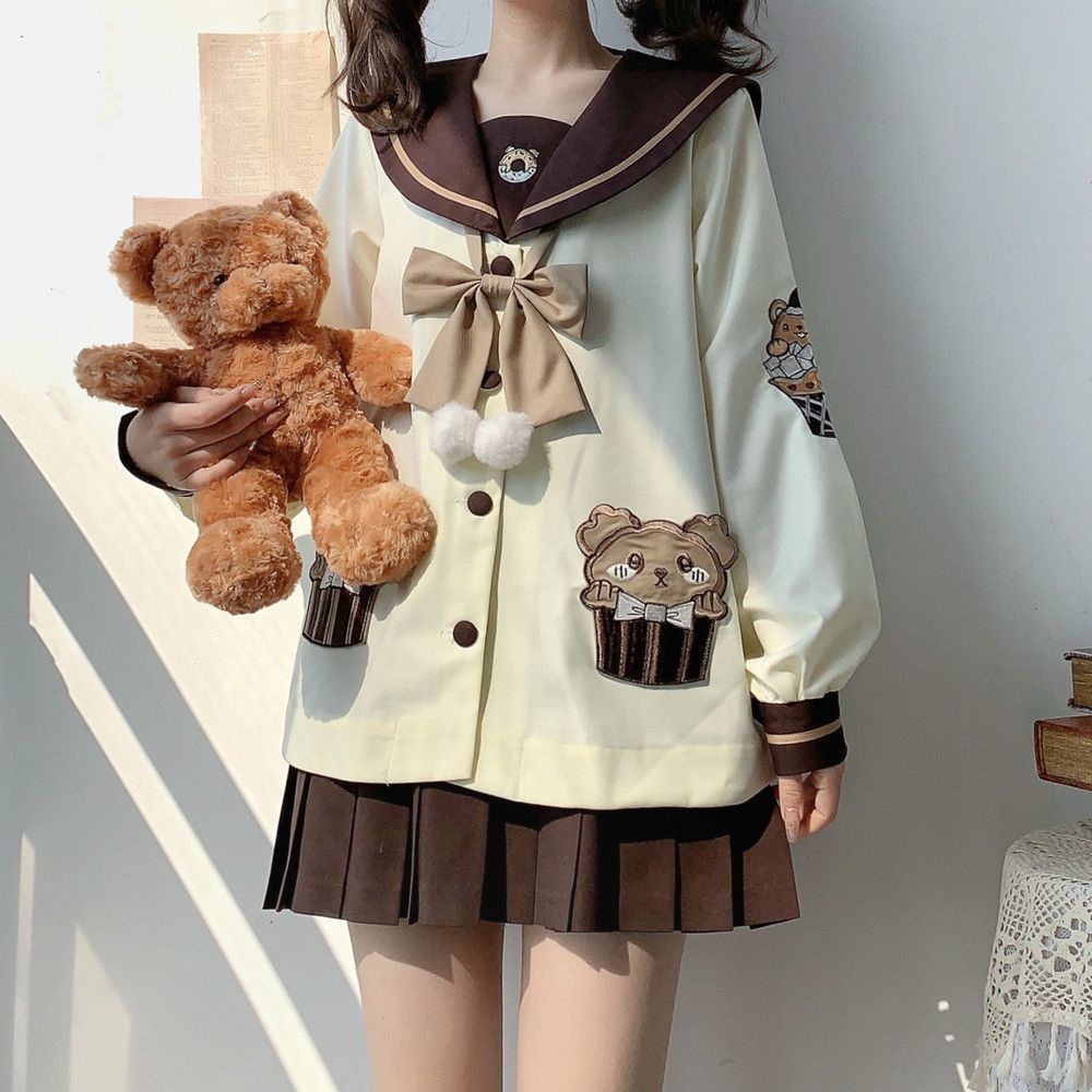 Beauty Váy Mèo Công Chúa Jk Đồng Phục Dễ Thương Gấu Thủy Thủ Mặt Trăng Dành Cho Nữ Sinh [Hàng oder]