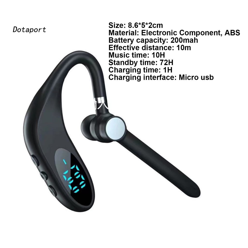 Tai nghe không dây KDDT-TL10 Móc Vành Tai Có Màn Hình LED Kỹ Thuật Số Kèm Mic Dùng Trong Thể Thao