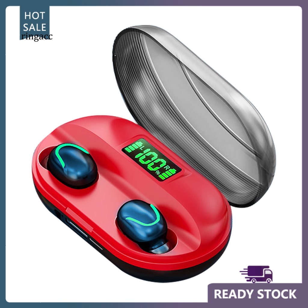 Tai Nghe Nhét Tai Bluetooth 5.0 Không Dây RGA T2 Âm Thanh Nổi Giảm Tiếng Ồn Có Đèn LED Chất Lượng Cao