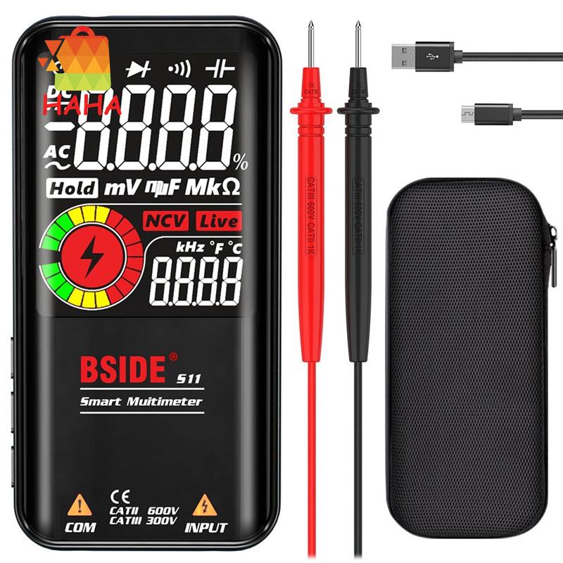 Vạn Năng Kế Kỹ Thuật Số BSIDE S11 3 Cục Dự Phòng Hiển Thị 9999 Đếm Ohm Đo Điện Áp