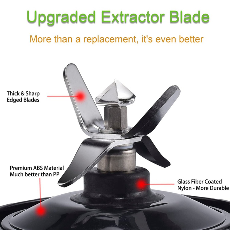 Cốc Xay Sinh Tố 24Oz Kèm 7 Lưỡi Dao Thay Thế Cho Nutri Ninja Auto IQ 24Oz