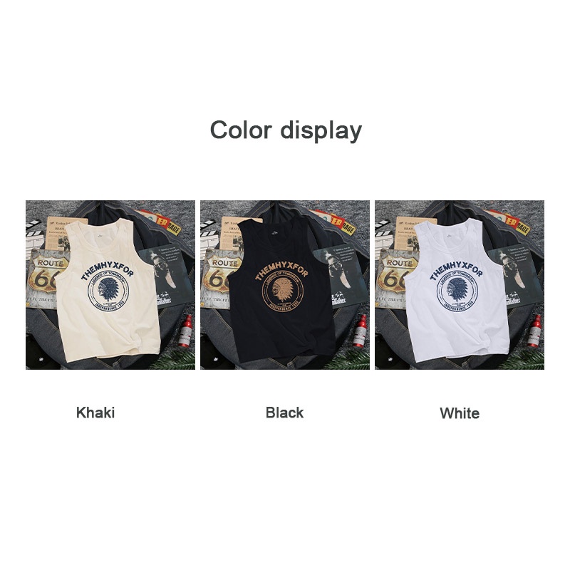 Áo thun thể thao EERSHENSHI vải cotton không tay dáng rộng in họa tiết trái tim sau lưng kiểu cổ điển cá tính