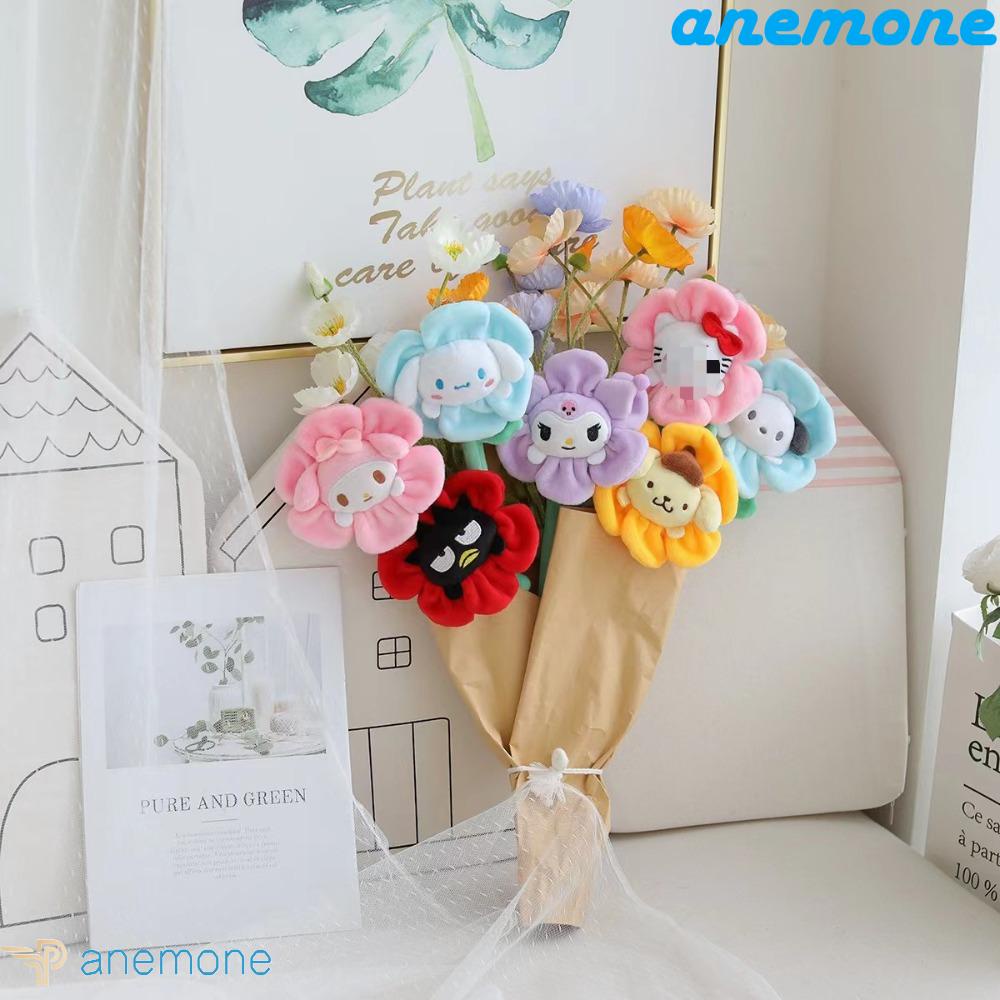 Phụ Kiện Khóa Rèm / Dây Buộc Rèm / Búp Bê Nhồi Bông Hình Kuromi My Melody DIY Có Thể Uốn Cong