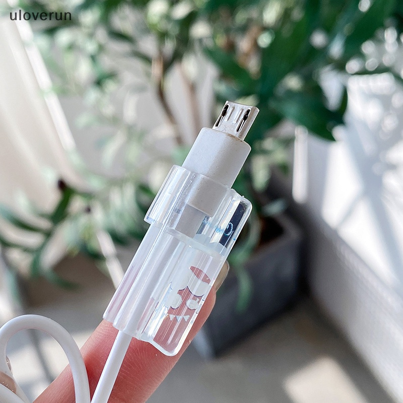 Phụ Kiện Bảo Vệ Dây Cáp Bằng Silicon Hình Hoạt Hình Đáng Yêu