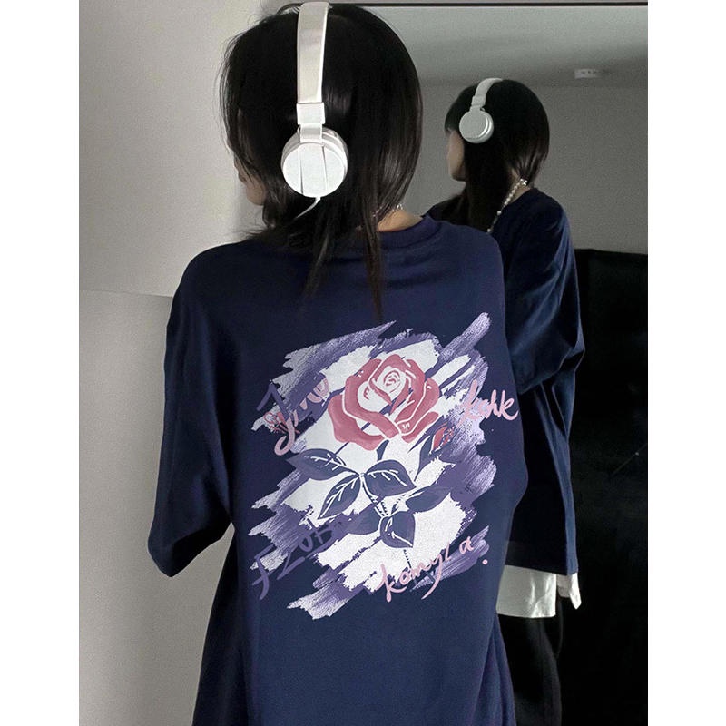 NRVP Áo Thun 100% Cotton Tay Ngắn Phong Cách Hàn Quốc Mới