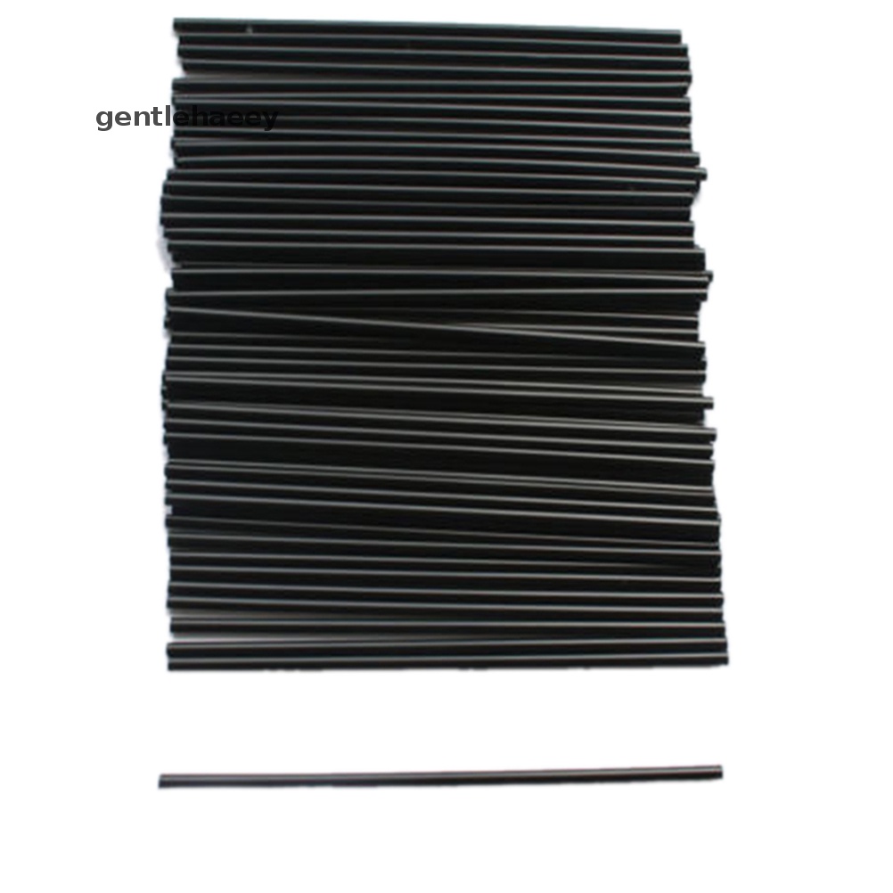 Set 100 Ống Hút Mini Bằng Nhựa Màu Đen Tiện Dụng Cho Các Bữa Tiệc