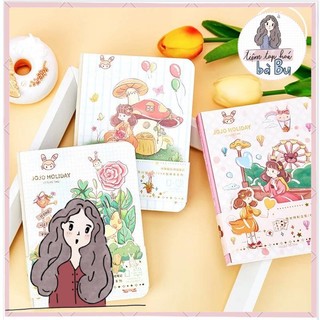 Sổ tay size a6 siêu dễ thương 224 trang bìa cứng gáy chỉ