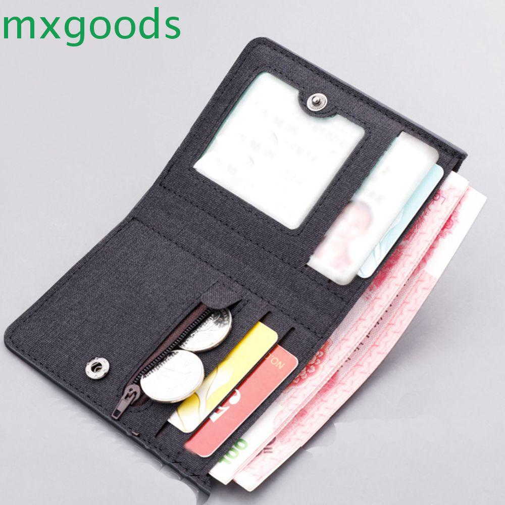 Mxgoods Ví Canvas Đựng Bằng Lái Xe Dạng Gập Mỏng Nhẹ Đơn Giản Unisex