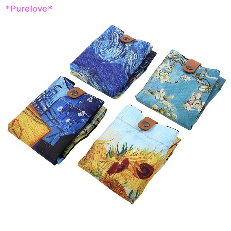 Túi Tote In Tranh Sơn Dầu Van Gogh Tái Sử Dụng Được Tiện Lợi Mới