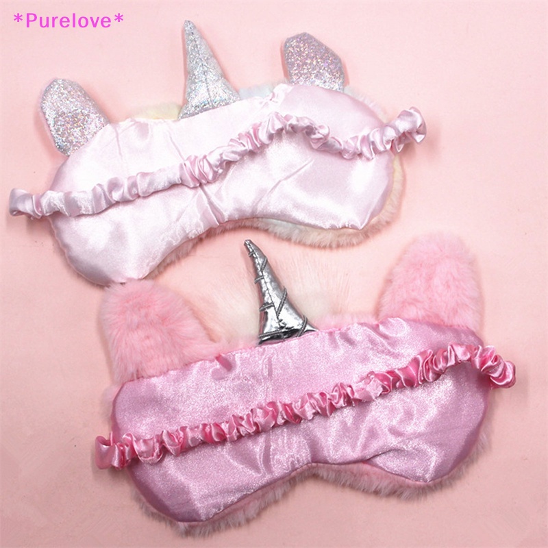 Bịt Mắt Ngủ Hình Kỳ Lân 3D Bằng Lông Nhung Dễ Thương Xinh Xắn