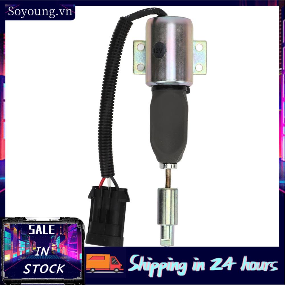 Soyoung Fuel Stop Solenoid  Shut Off Stable Efficient DC 12V Standard Size 1751ES 12E6UC4B1S5 for Replacement
