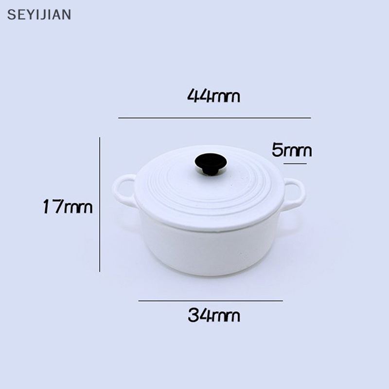 Chảo Nấu Ăn Mini Kích Thước 34 * 17mm 1: 12 Trang Trí Nhà Búp Bê