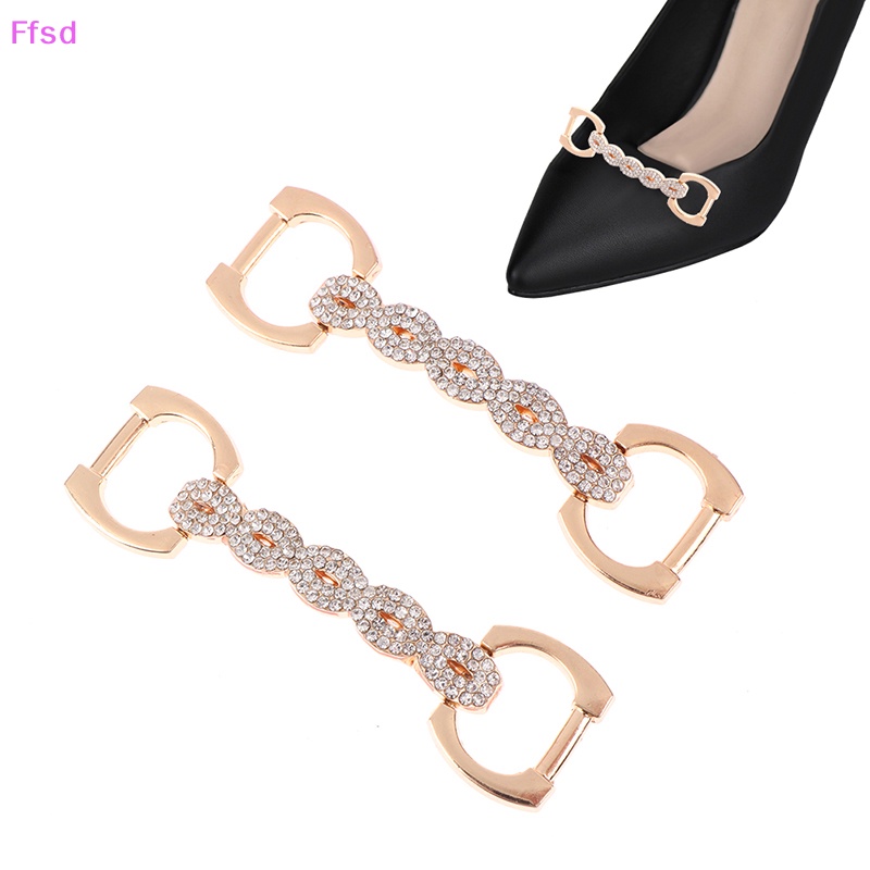 1 Khóa Kẹp Giày Cao Gót Đính Đá Trang Trí Sang Trọng Cho Nữ