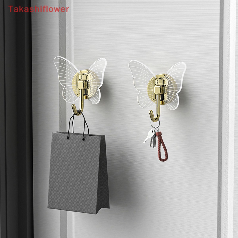 Set 4 Móc Treo Đồ Dán Tường Bằng Acrylic Chống Thấm Nước Cho Phòng Tắm Luxu