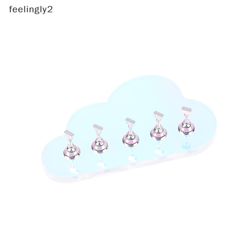 Giá Đỡ Móng Tay Giả Hình Đám Mây Bằng Acrylic Tiện Dụng Cho Salon