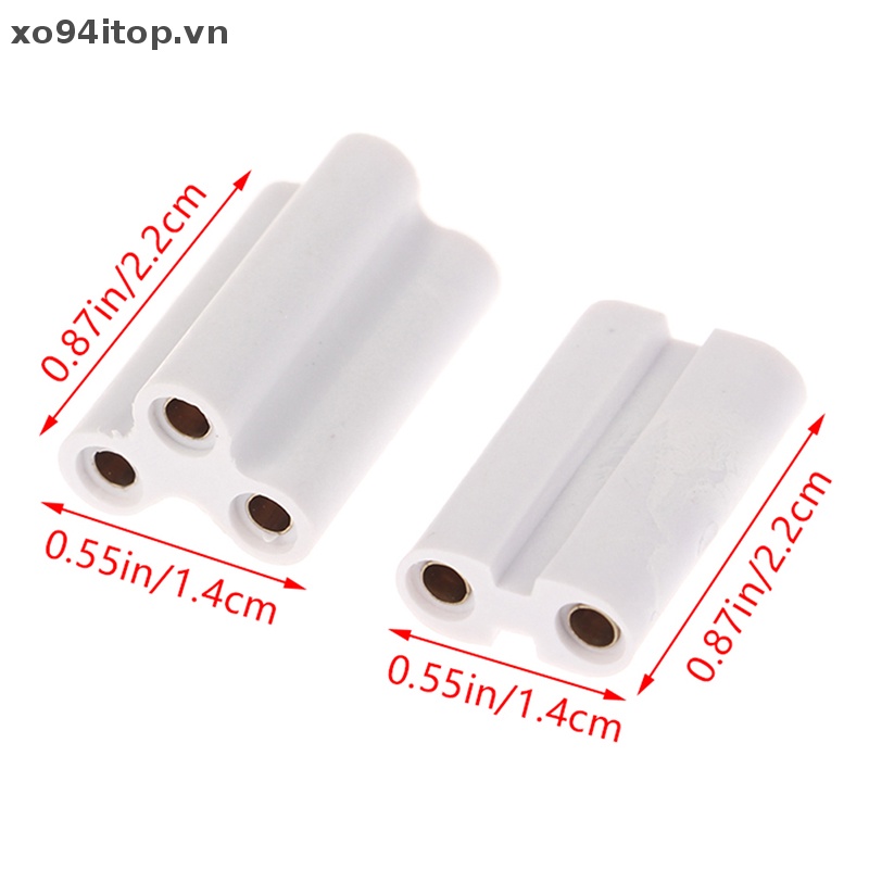 10 Khớp Nối Đèn Led Phát Quang Cho Ống T5 T8 2 Pins 3 Pins