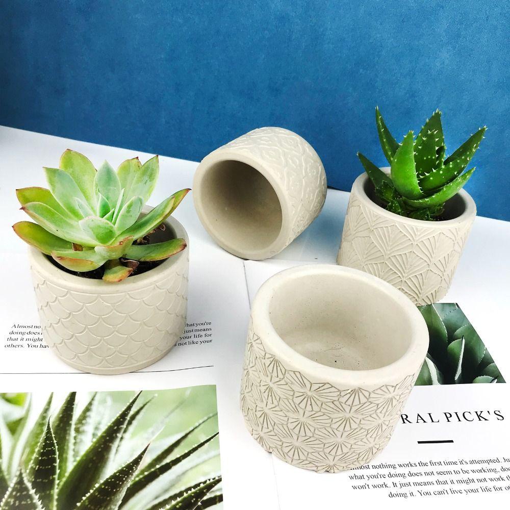 Khuôn Làm Chậu Hoa Bằng Nhựa Resin Diy TAYLOR1
