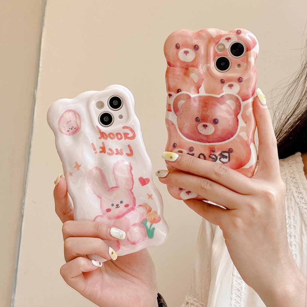 Ốp Điện Thoại TPU Chống Sốc Họa Tiết Hoạt Hình Cho IPhone 14 13 12 11 Pro Max