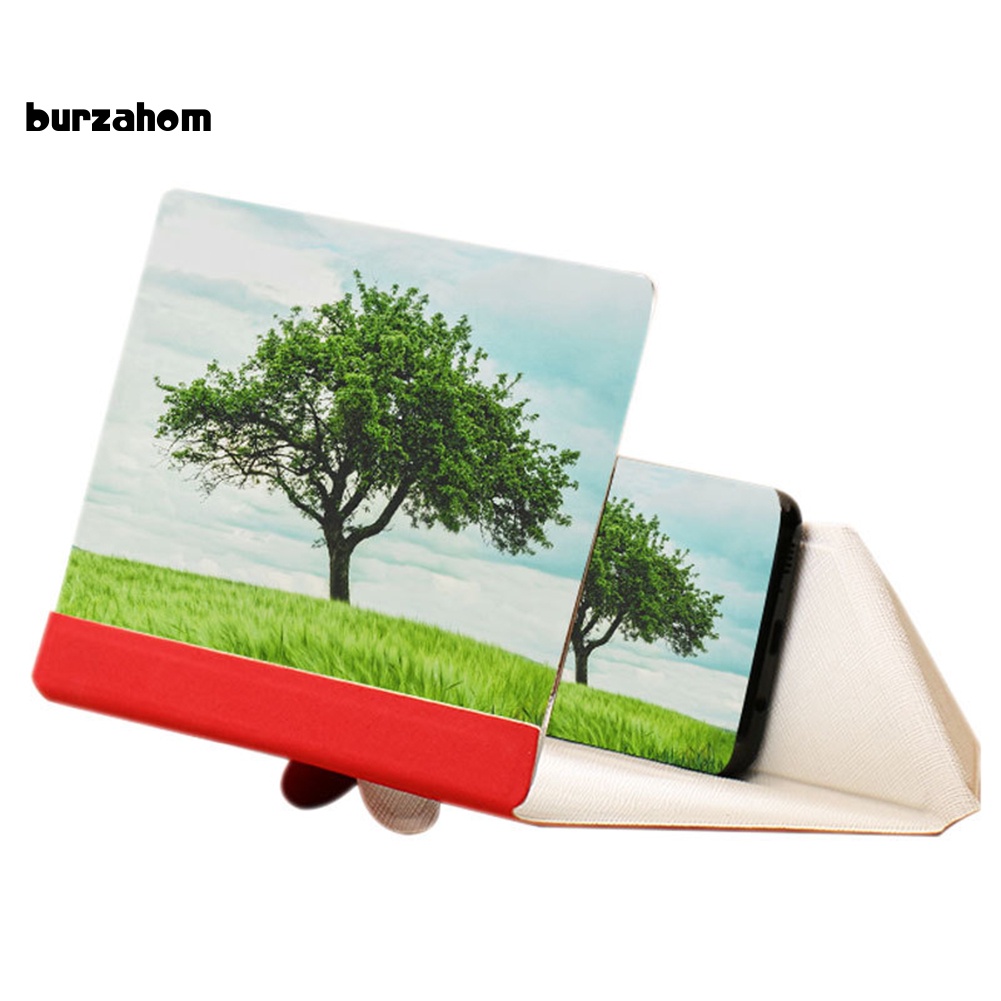 Giá Đỡ Phóng To Màn Hình Điện Thoại Giả Da 10inch Gấp Gọn Tiện Dụng