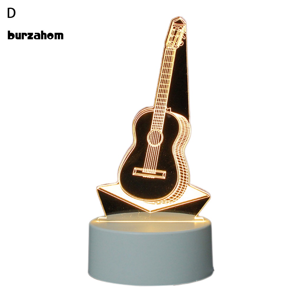 1 Bộ Đèn Ngủ LED Tạo Hình Gấu / Mũ Bằng Acrylic Tiết Kiệm Năng Lượng