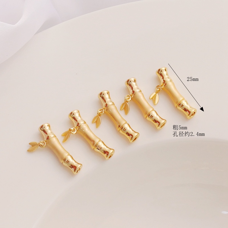 Bộ Vàng 14k 5 * 25mm Lỗ Bên Trong 2mm Tự Làm Trang Sức Tiện Dụng