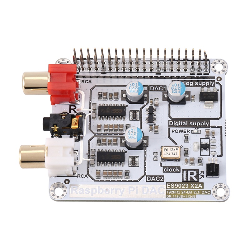Mới Linh Kiện Giải Mã Kép DAC I2S Cho Raspberry Pi DAC Raspberry Pi 4B + HIFI