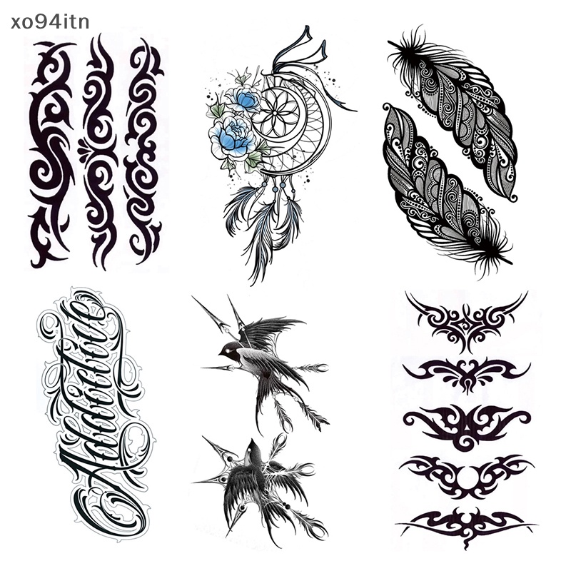 Hình Xăm Dán Tạm Thời Hình Động Vật / Hổ / Sói / Đại Bàng Cá Tính Cho Nam