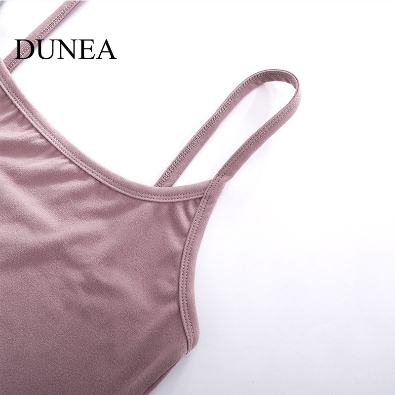 DUNEA Áo Kiểu Trễ Vai Dáng Ngắn Thời Trang Quyến Rũ Cho Nữ