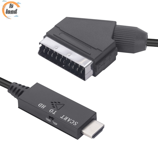 Cáp ChuyểN ĐổI Âm Thanh / Video Scart Sang Hdmi 1m Cho Hdtv Stb Vhs Dvd