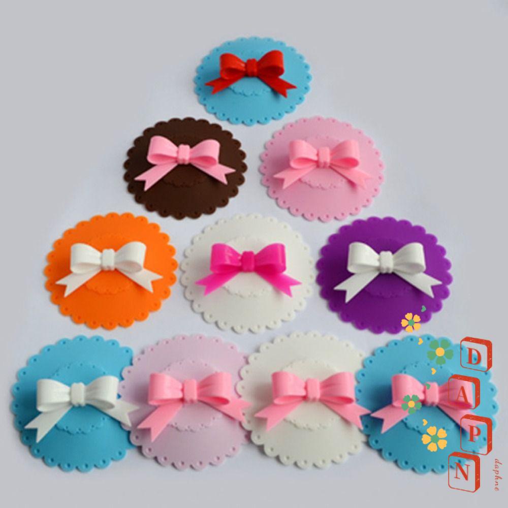 Bộ 2 Nắp Đậy Cốc Trà / Cà Phê / Sữa Có Nơ Bảo Vệ Chống Bụi