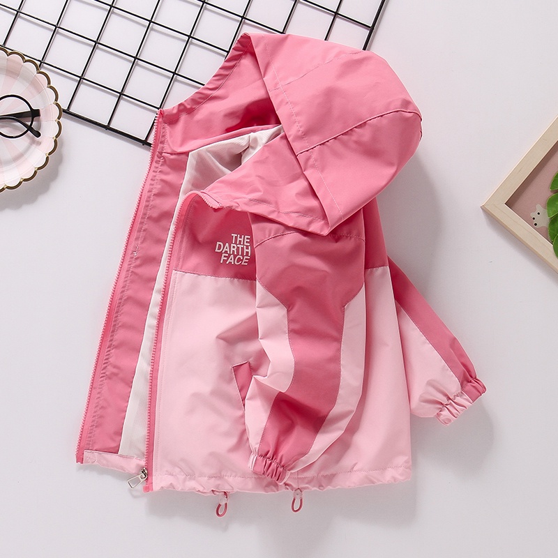 Áo Khoác Chống Gió Phong Cách Thời Trang Xuân Thu 2023 Mới Dành Cho Bé Gái