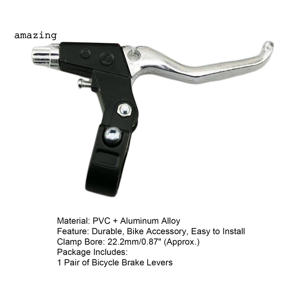 1 Cặp Tay Phanh Xe Đạp Bằng PVC Chống Trượt Dễ Lắp Đặt