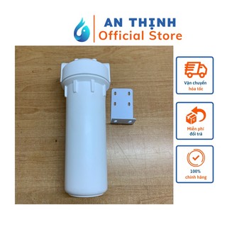 Bộ cốc lọc trắng ren 21mm cho máy lọc nước RO, hệ thống phun sương chống nứt, xì nước kèm Patt, ren đồng 21 ra 8mm