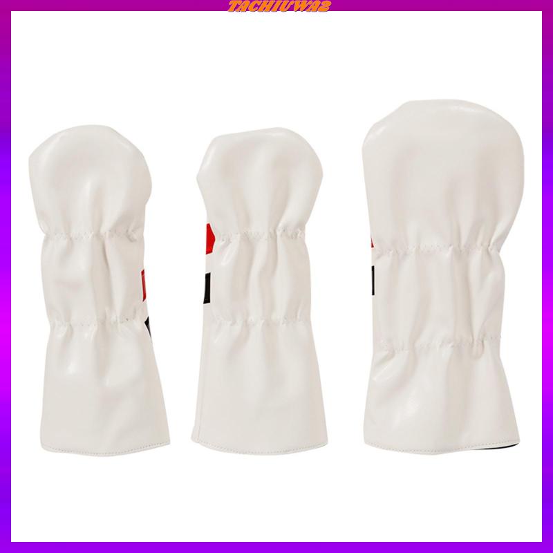 Bộ 3 Vỏ Bọc Đầu Gậy Đánh Golf Bằng Lông Cừu Lót Gỗ Chống Mòn