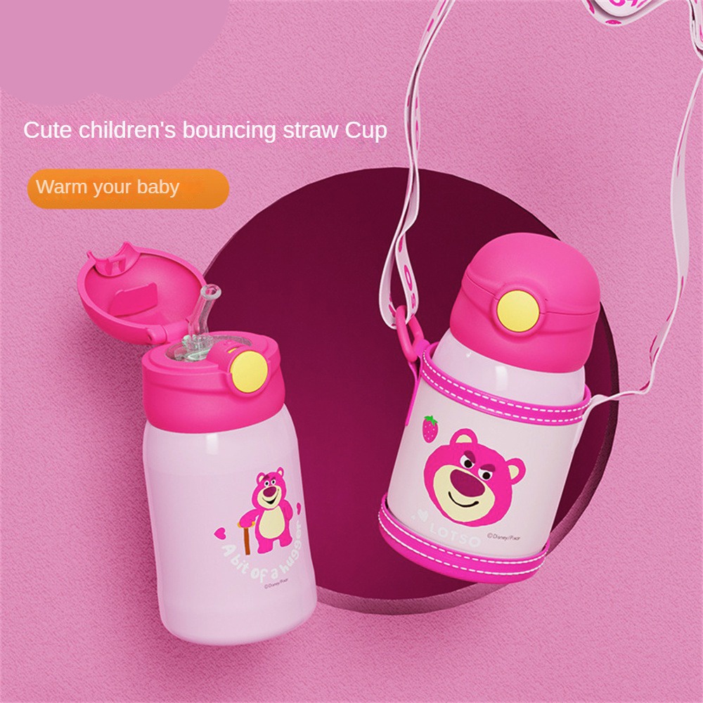 Bình Nước Giữ Nhiệt Bằng Thép Không Gỉ 316 Họa Tiết Hoạt Hình Disney Xinh Xắn