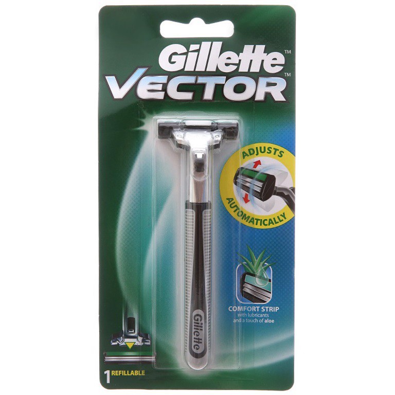 Dao cạo râu Gillette Vector 2 lưỡi kép chính hãng