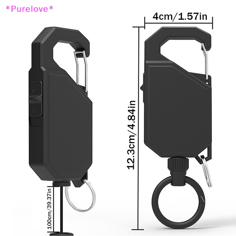 1 Móc Khóa Dây Kéo Co Giãn Chống Trộm Bằng Kim Loại Dễ Sử Dụng Mới