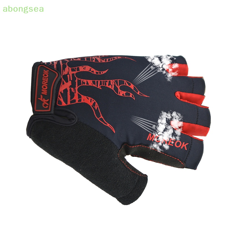 Abongsea Găng Tay Lái Xe Đạp Chất Liệu Thoáng Khí Thấm Hút Tốt Tiện Dụng Cho Nam