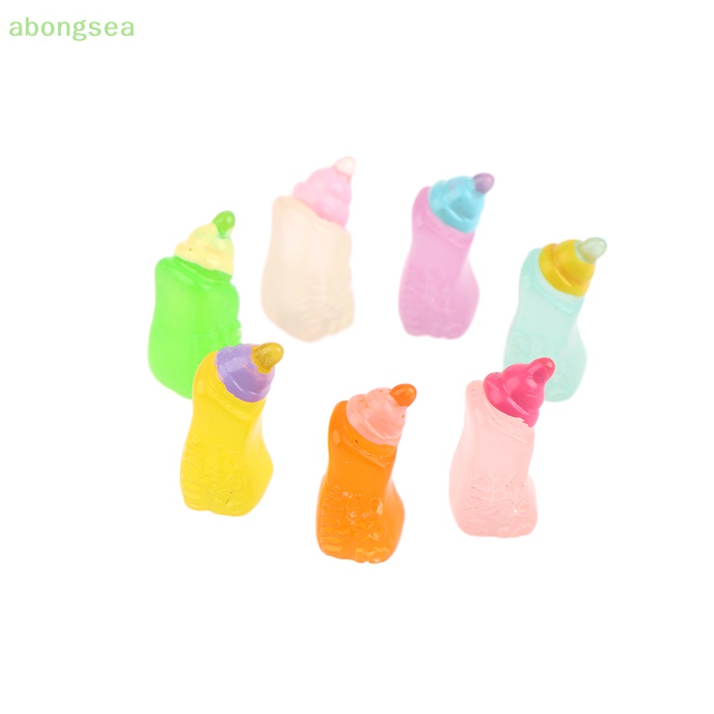Set 5 Bình Sữa Mini Bongsea Dạ Quang Đáng Yêu Dùng Để Trang Trí Ô Tô