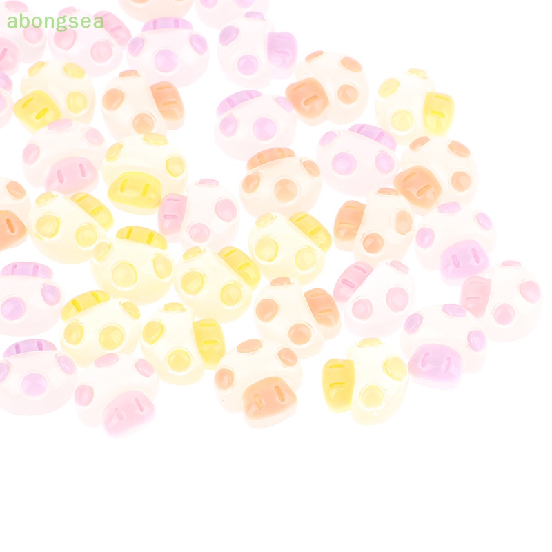 Abongsea Set 10 Nấm Dạ Quang Trang Trí Điện Thoại