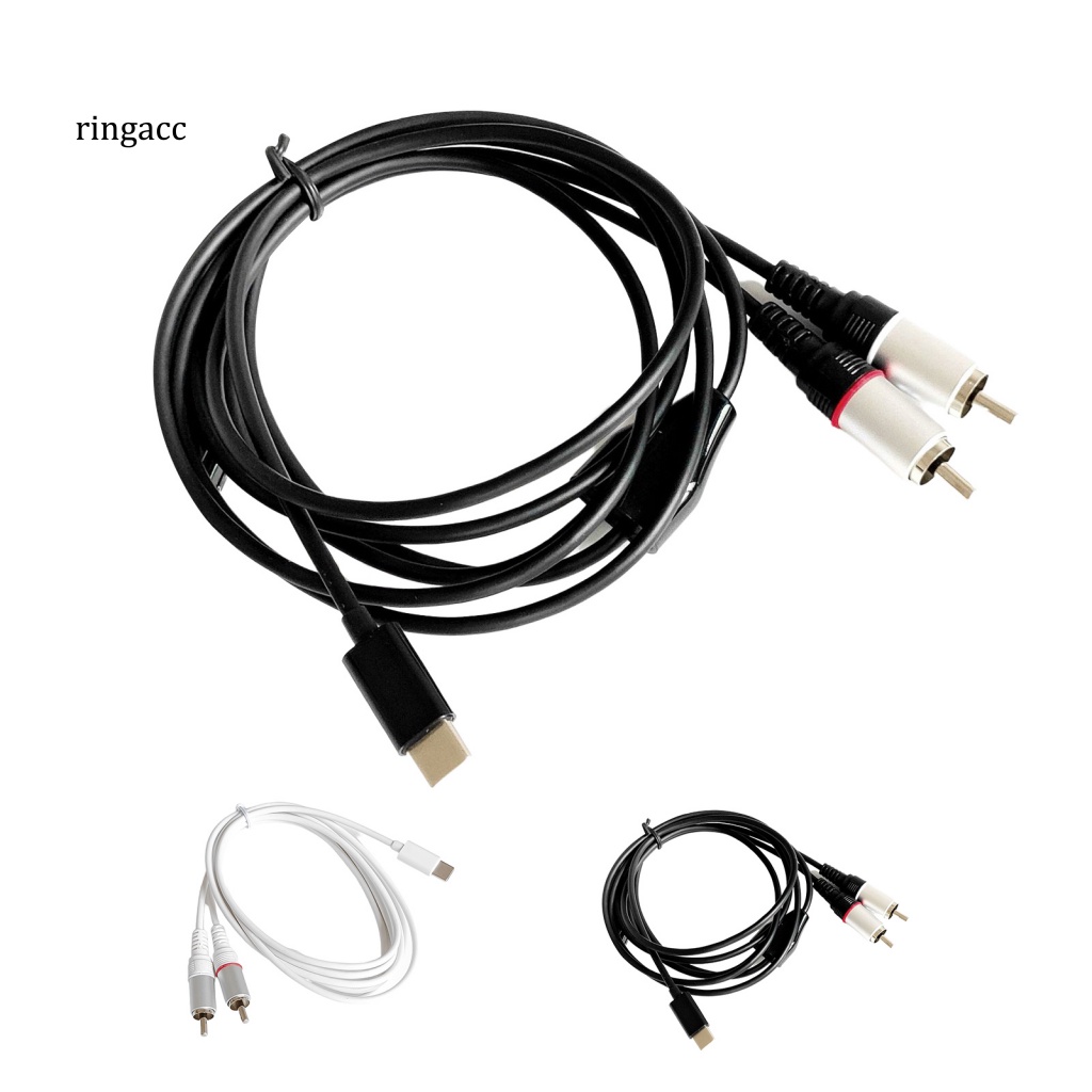 Dây Cáp Âm Thanh RGA Chuyển Đổi Cổng Type-C Sang 2RCA Chuyên Dụng