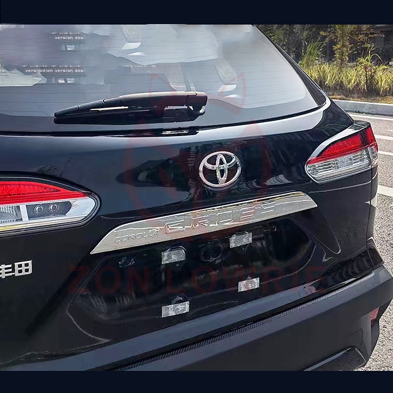 Toyota 2020-2022 COROLLA CROSS Thanh Sau Viền Dải Inscription Trang Trí Xe Ô Tô Ốp Lưng Tương Phản Cổng Sau