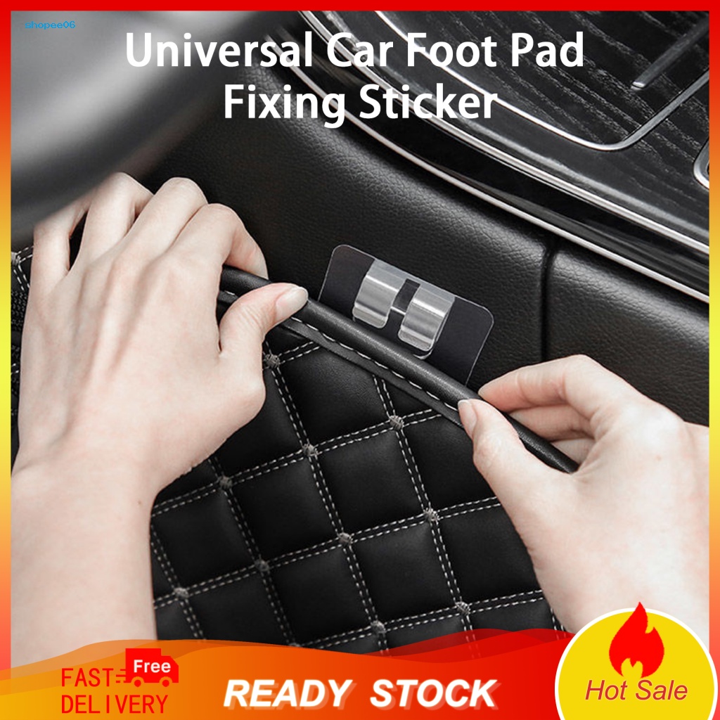 Set 10 Miếng Dán Cố Định Thảm Chống Trượt Trong Suốt Cho Xe Hơi