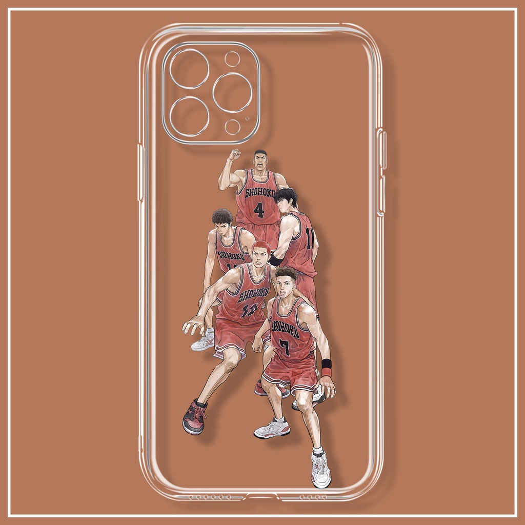 Ốp Lưng Trong Suốt Họa Tiết Hoạt Hình Slam Dunk Cho iPhone14promax Apple 13Pro 11 12mini 7plus8 6s xr xs