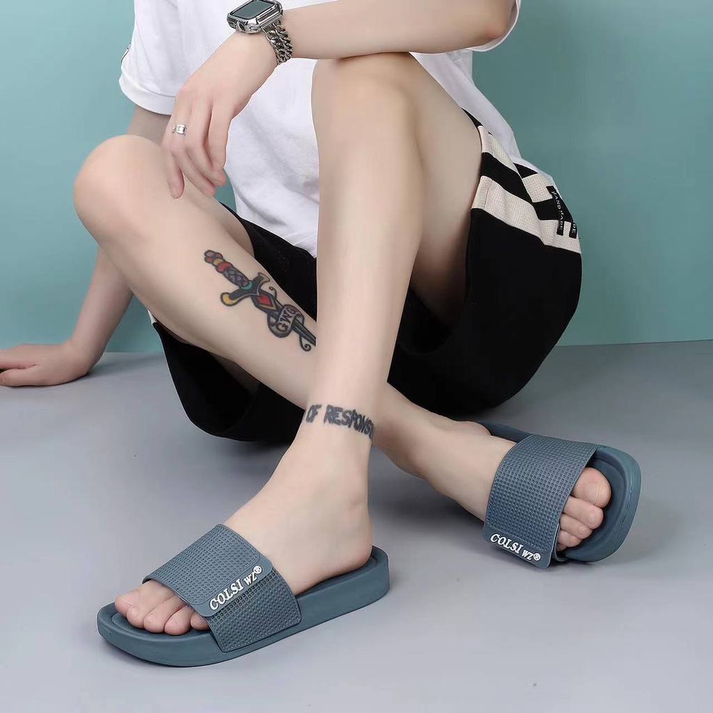 Dép Quai Ngang Thoáng Khí Trọng Lượng Nhẹ Chống Trượt Size 39-45 Thời Trang Mùa Hè Cho Nam