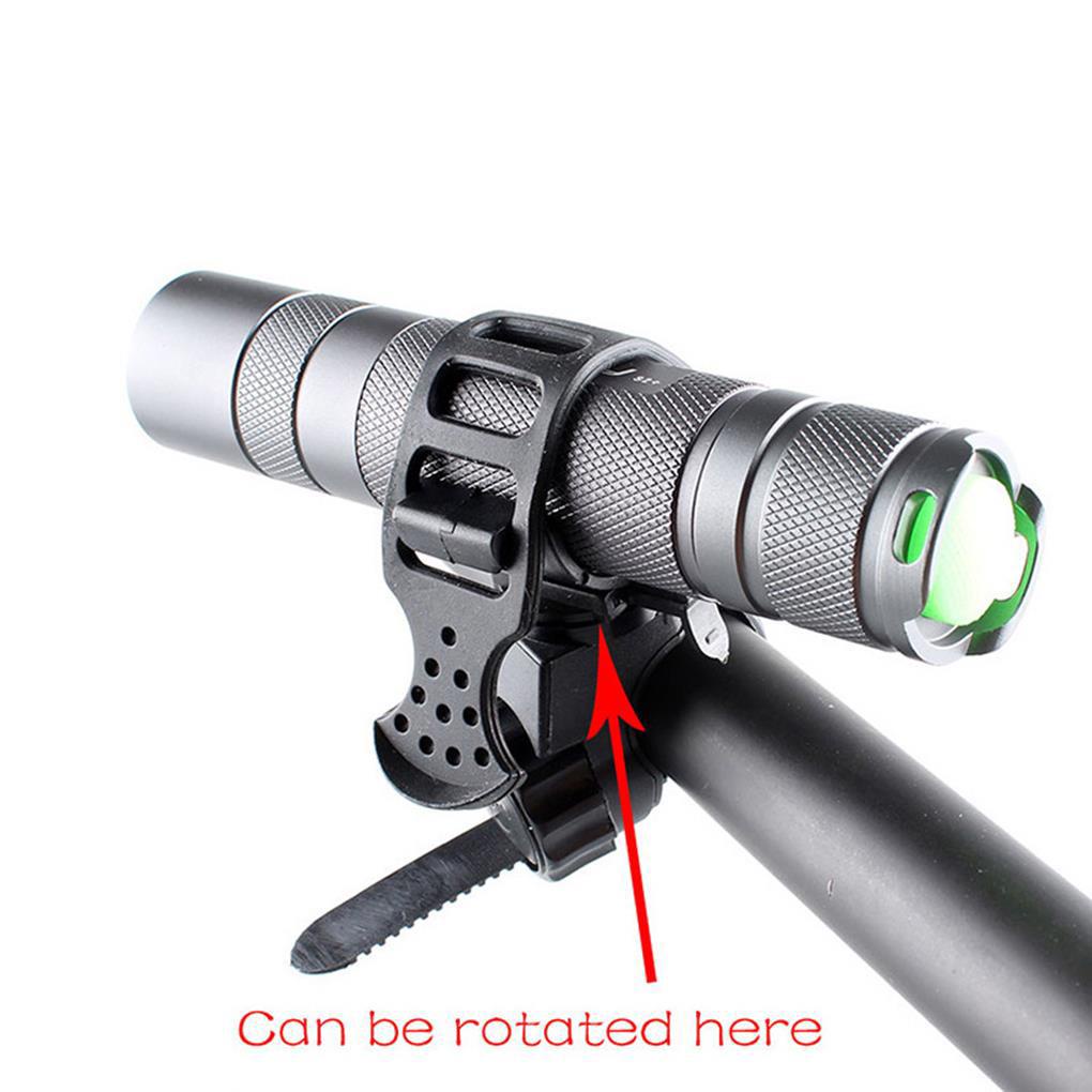 Giá Đỡ Đèn Pin Cố Định Gắn Tay Lái Xe Đạp Có Thể Xoay Được