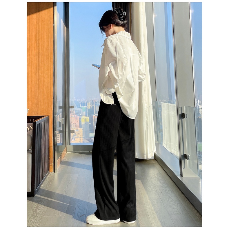 Quần ống rộng SUXI phối dây rút thời trang mùa hè dành cho nữ